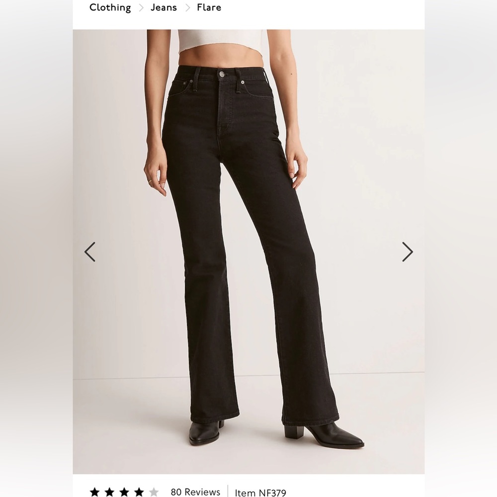Madewell The Perfect Vintage Flare Jeans - Black Denim